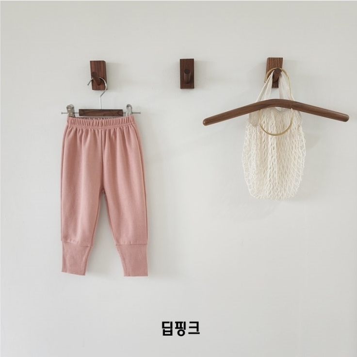 유아 아동 봄 가을 바지 하이탑 조거 시보리 팬츠 키즈 데일리룩 베이지 블랙 오트밀 - 상세 이미지 3