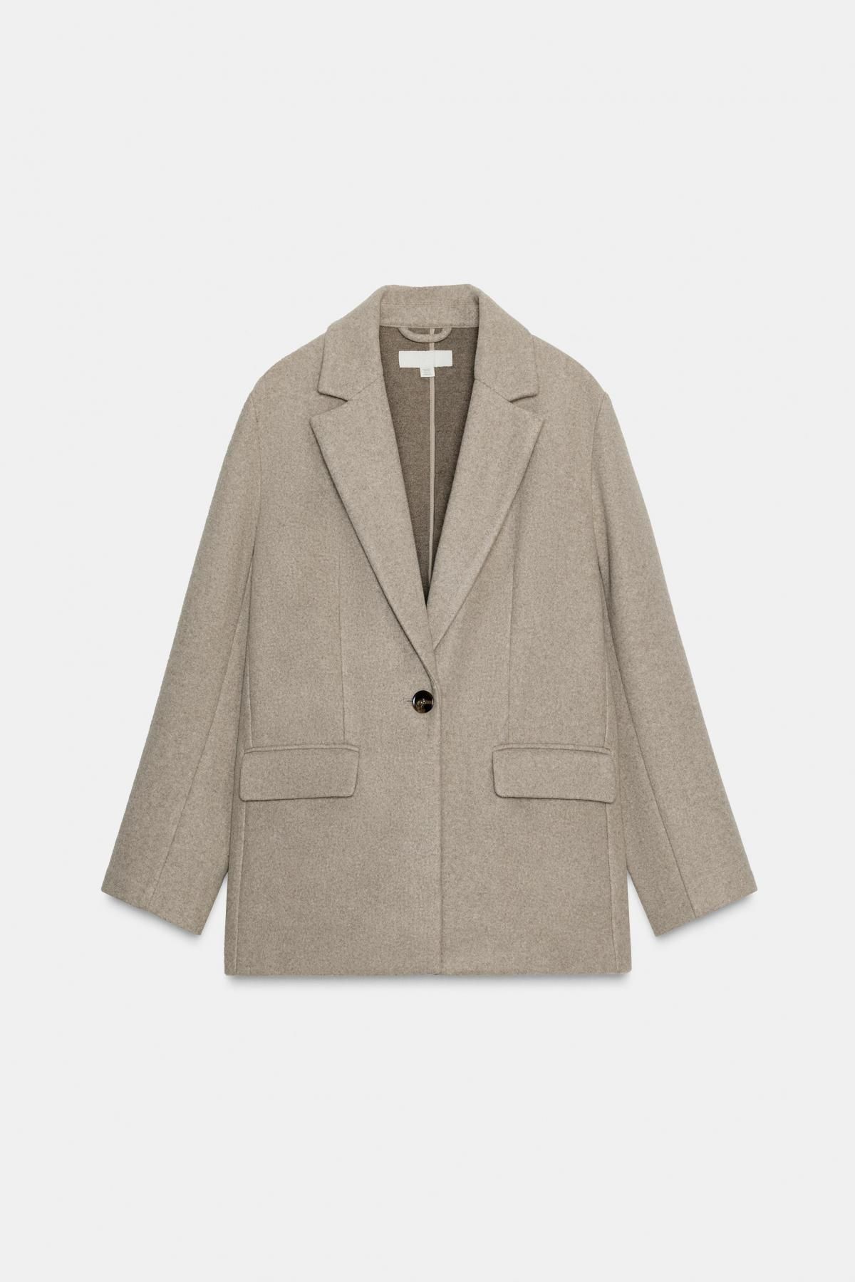 자라 소프트 테일러드 싱글버튼 블레이저 3046/263 BEIGE MARL - 상품 이미지