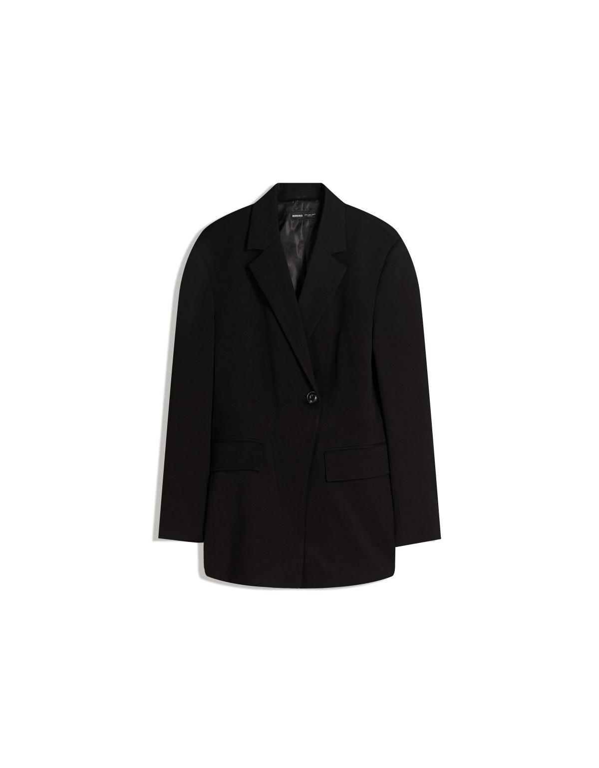 버쉬카 테일러드 싱글버튼 블랙 블레이저 6541/710 BLACK - 상세 이미지 3