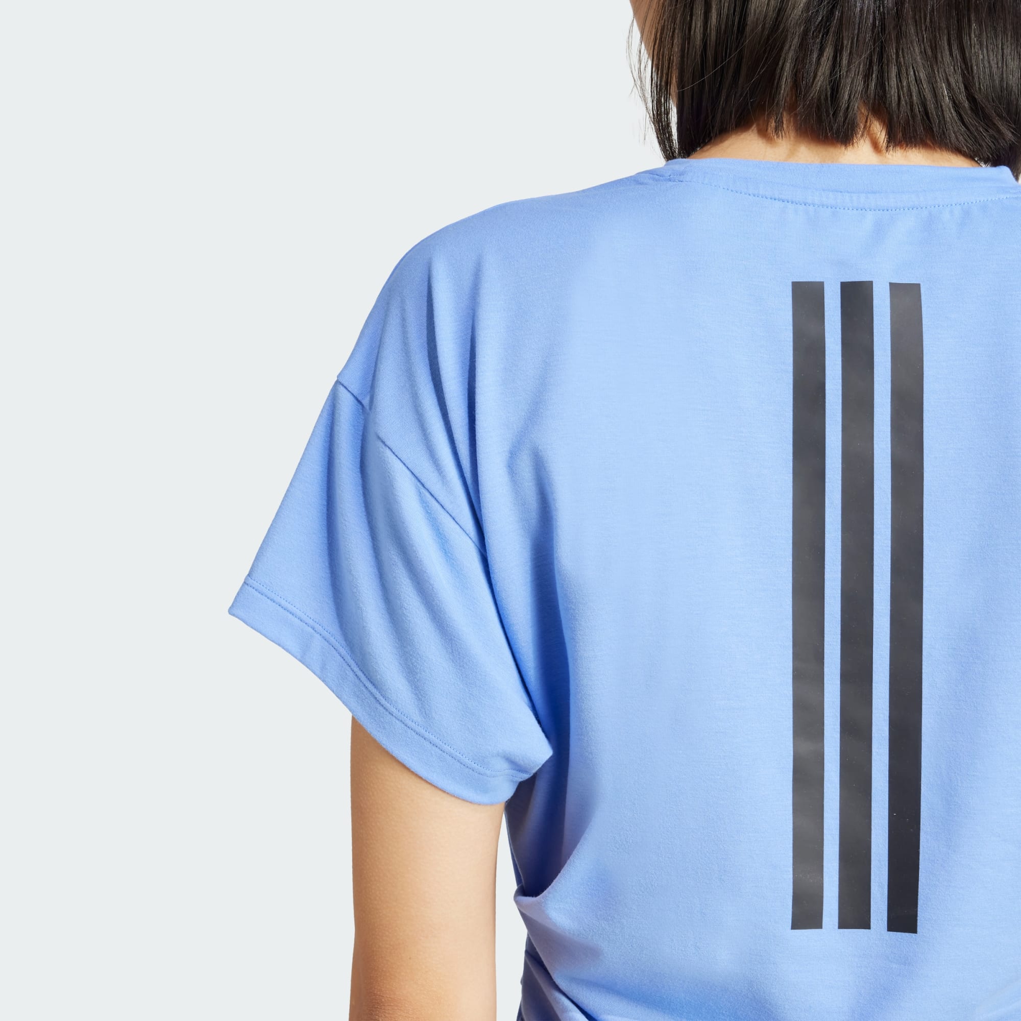 Adidas A Boxy Training Tee Blue Fusion, S - 상세 이미지 2