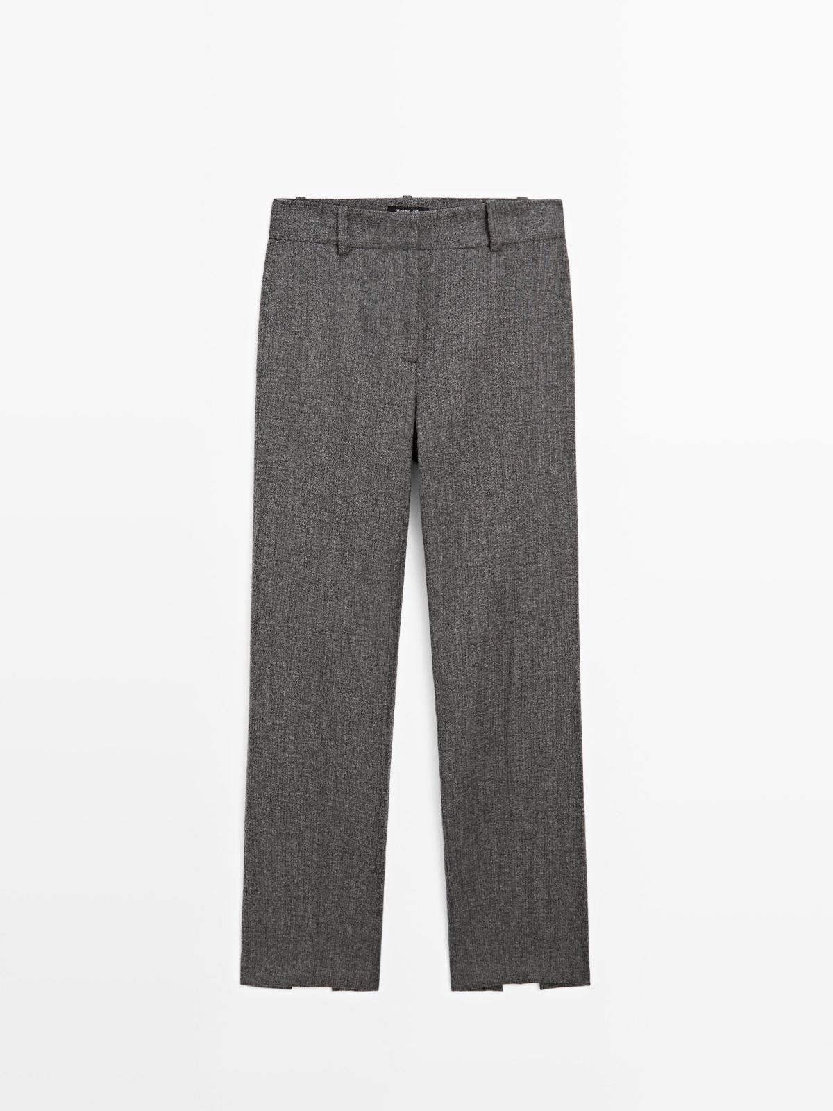 마시모두띠 테일러드 플렉 울 블렌드 슬림핏 슬랙스 팬츠 5055/902 GREY - 상세 이미지 5