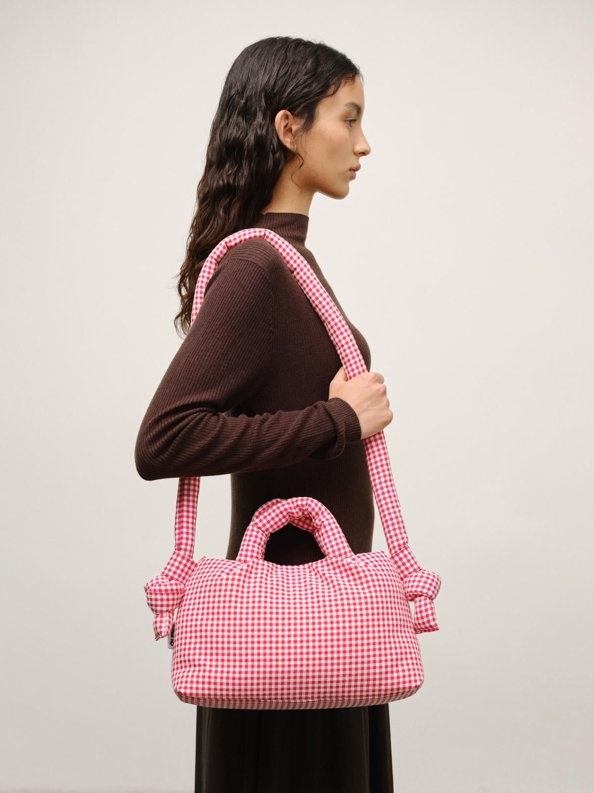 올랜드 체크 소프트 미니백 MiniOna 54713204572495 VICHY RED - 상세 이미지 3