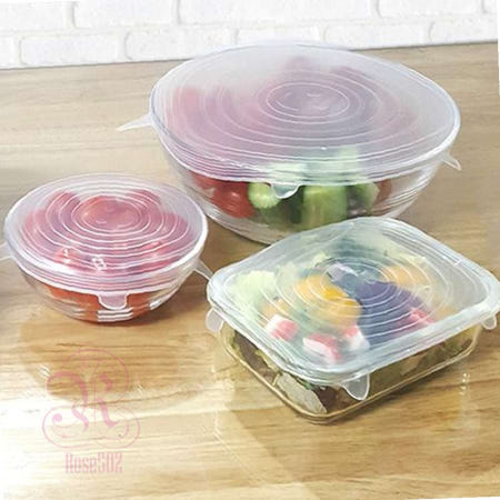 JIAO협력사 로공이 반찬덮개 다용도 실리콘랩 6종 세트 위생뚜껑 밀봉랩