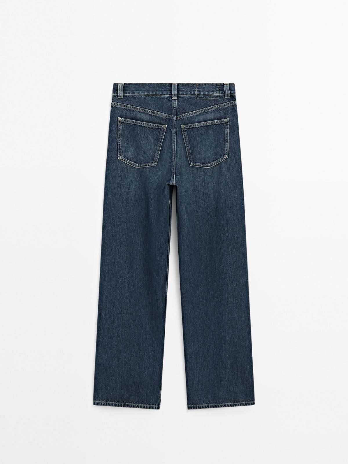 마시모두띠 데님 하이웨이스트 와이드핏 포켓 청바지 5026/726 MEDIUM BLUE - 상세 이미지 3