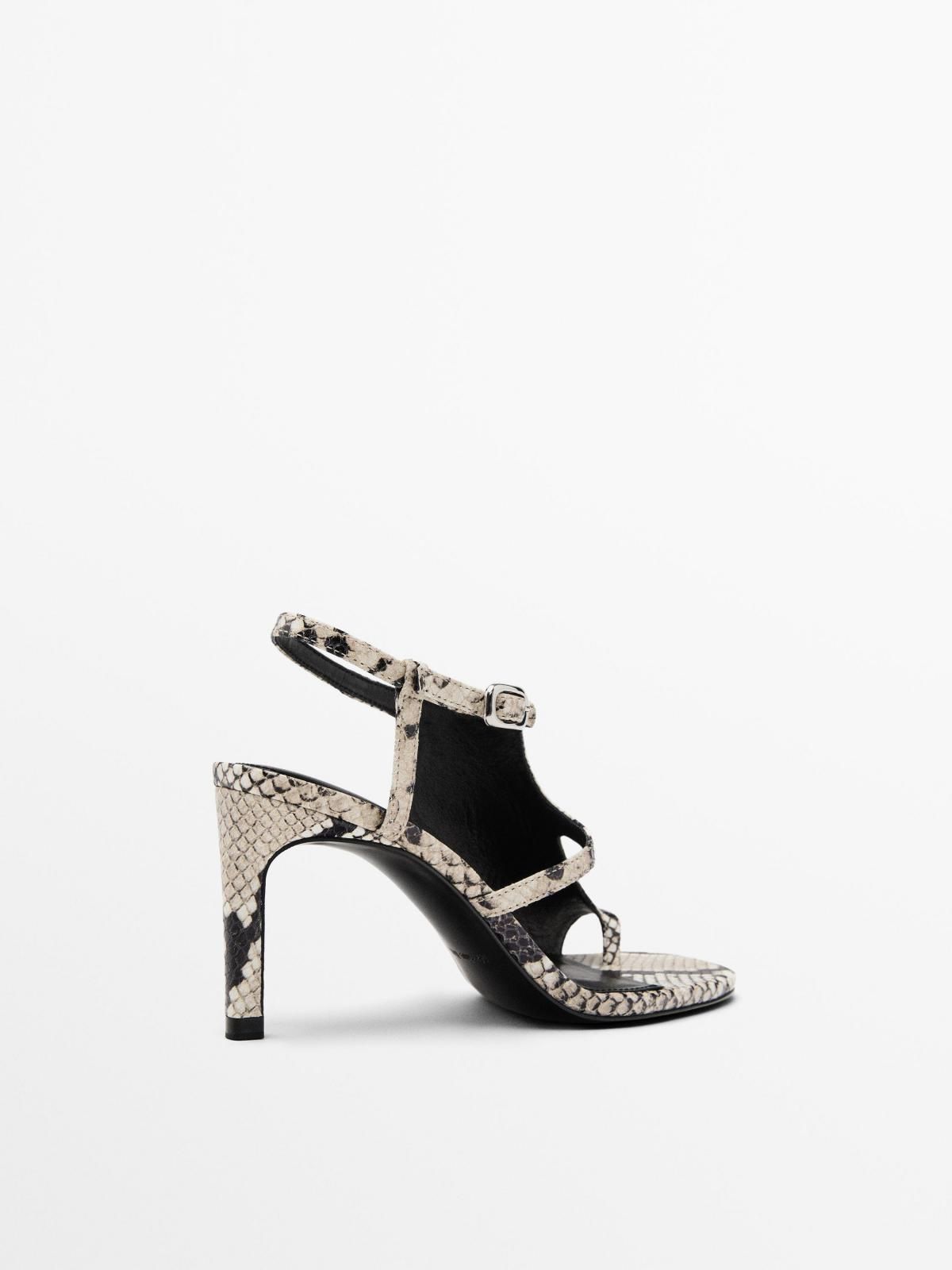 마시모두띠 스네이크프린트 스트랩 하이힐 샌들 1626/650 ANIMAL PRINT - 상세 이미지 5