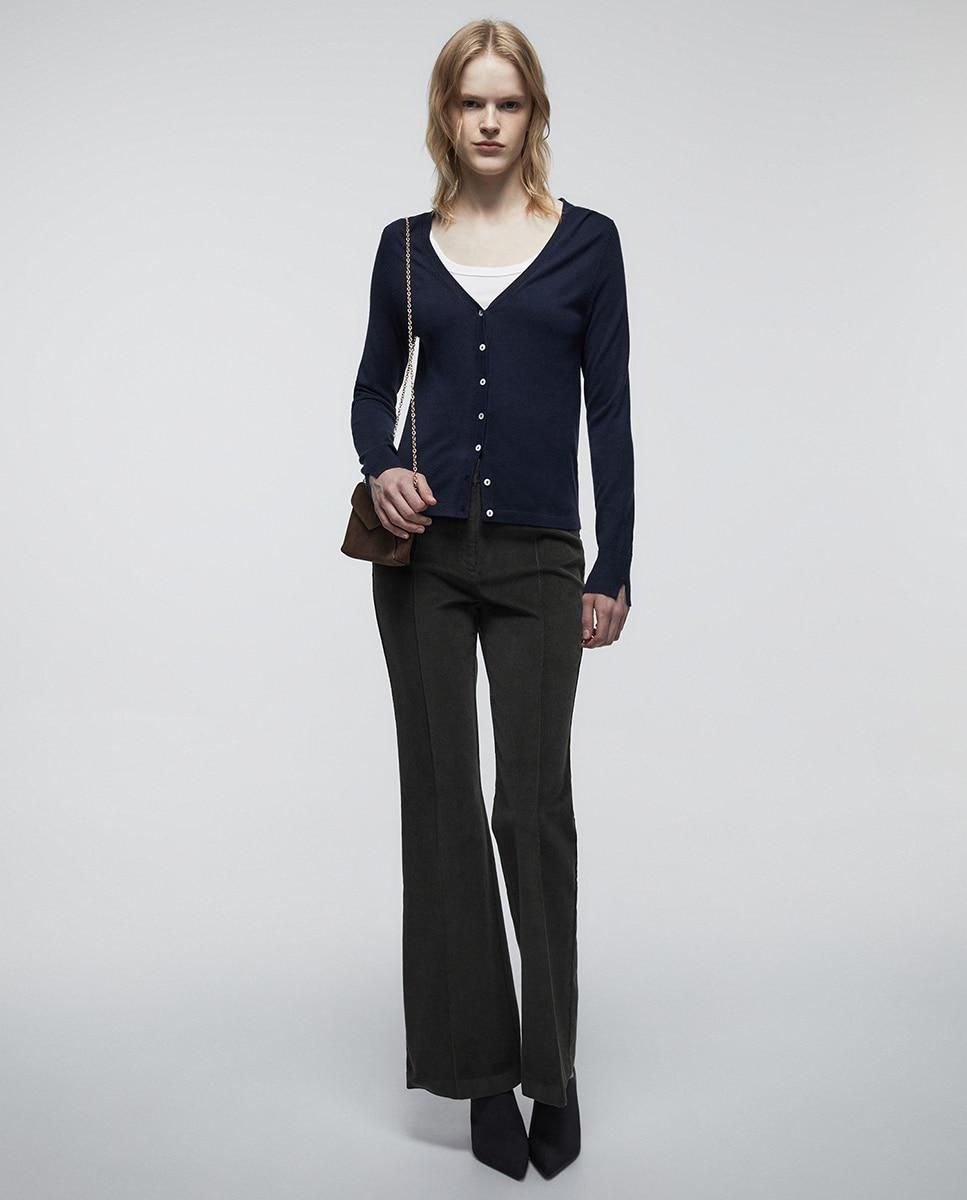 스페라 코튼 마이크로 코듀로이 플레어 팬츠 58305106872 VERDE OSCURO - 상세 이미지 2