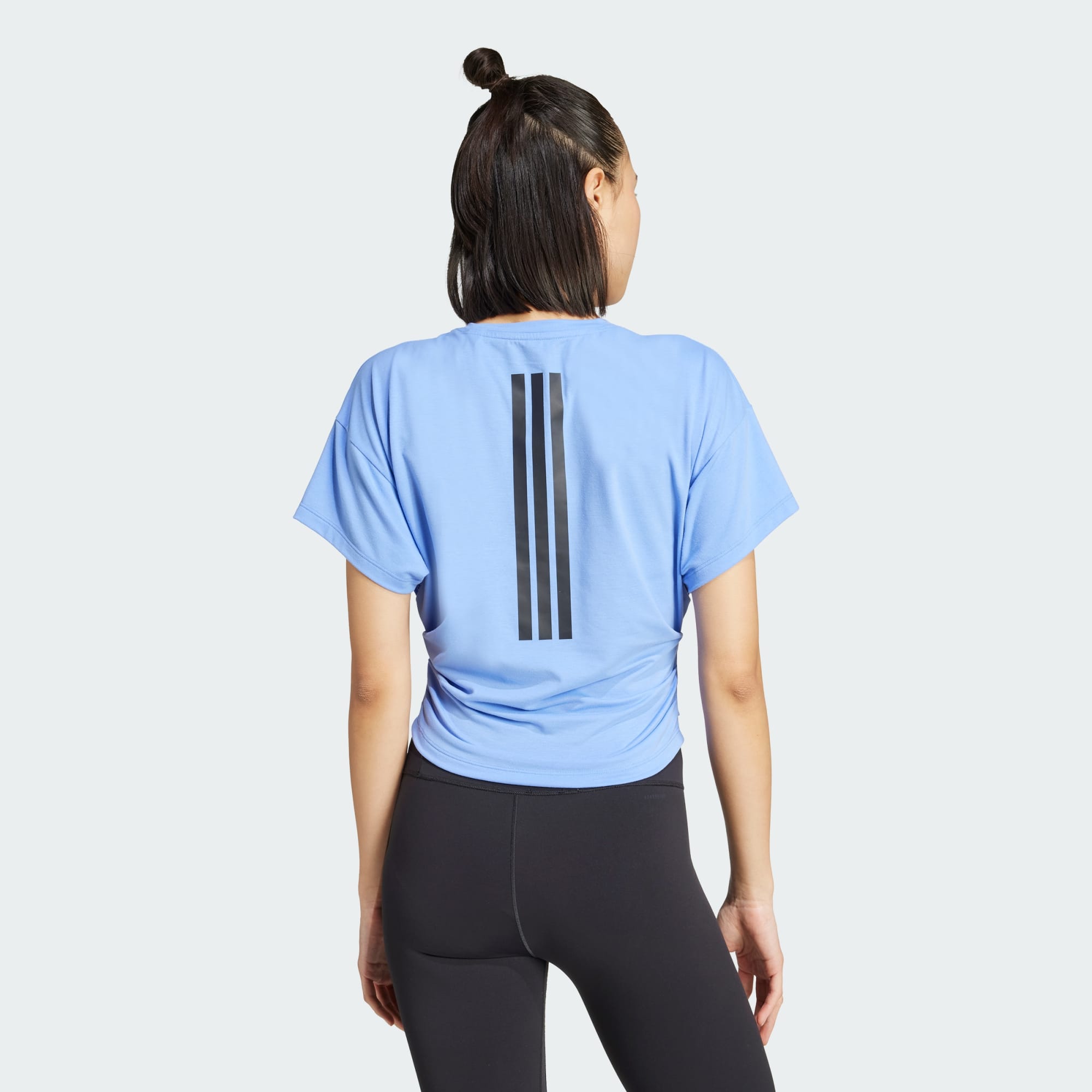 Adidas A Boxy Training Tee Blue Fusion, S - 상세 이미지 5