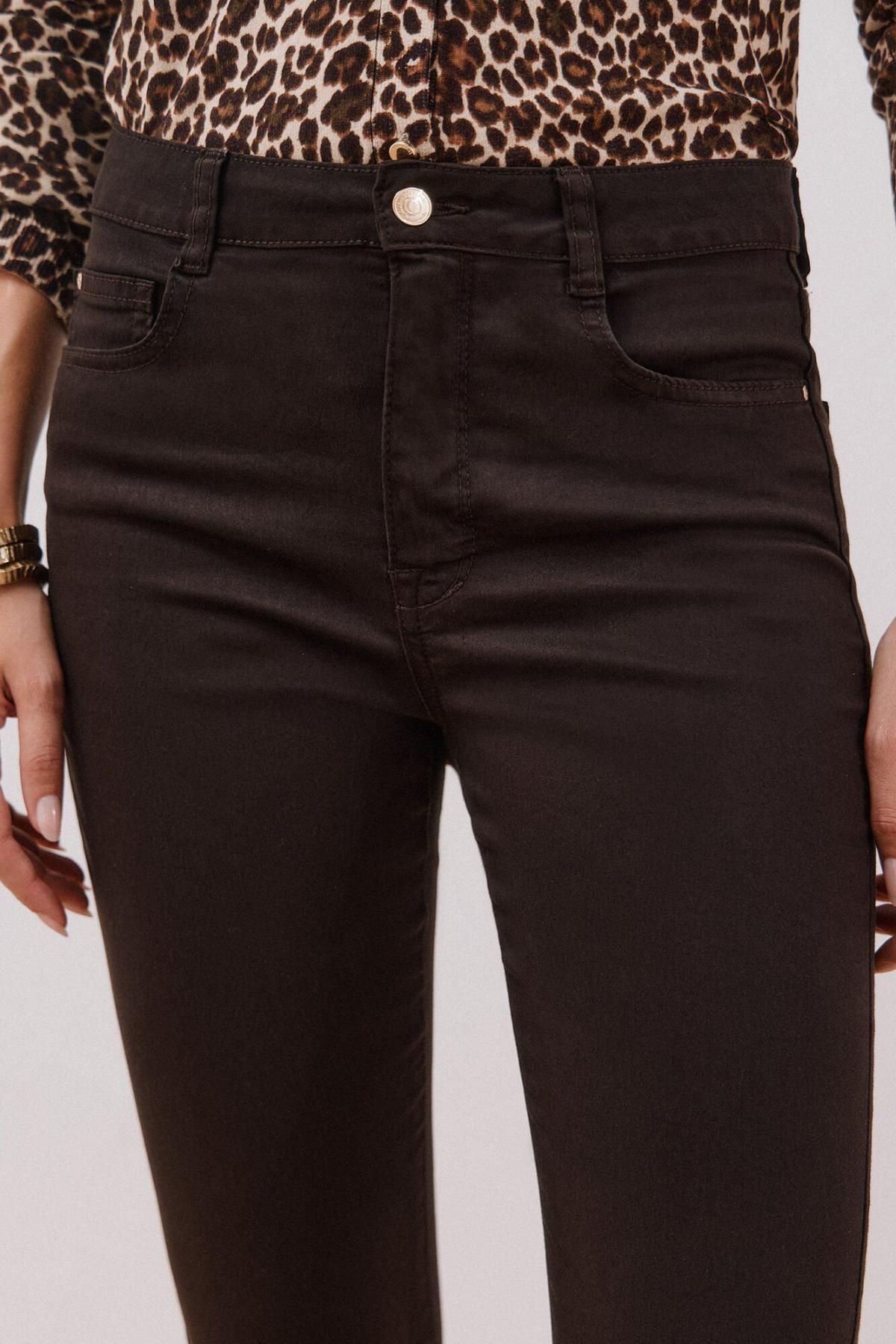 꼬르떼피엘 슬림핏 데님 스키니 팬츠 8122823 MARRON OSCURO - 상세 이미지 3