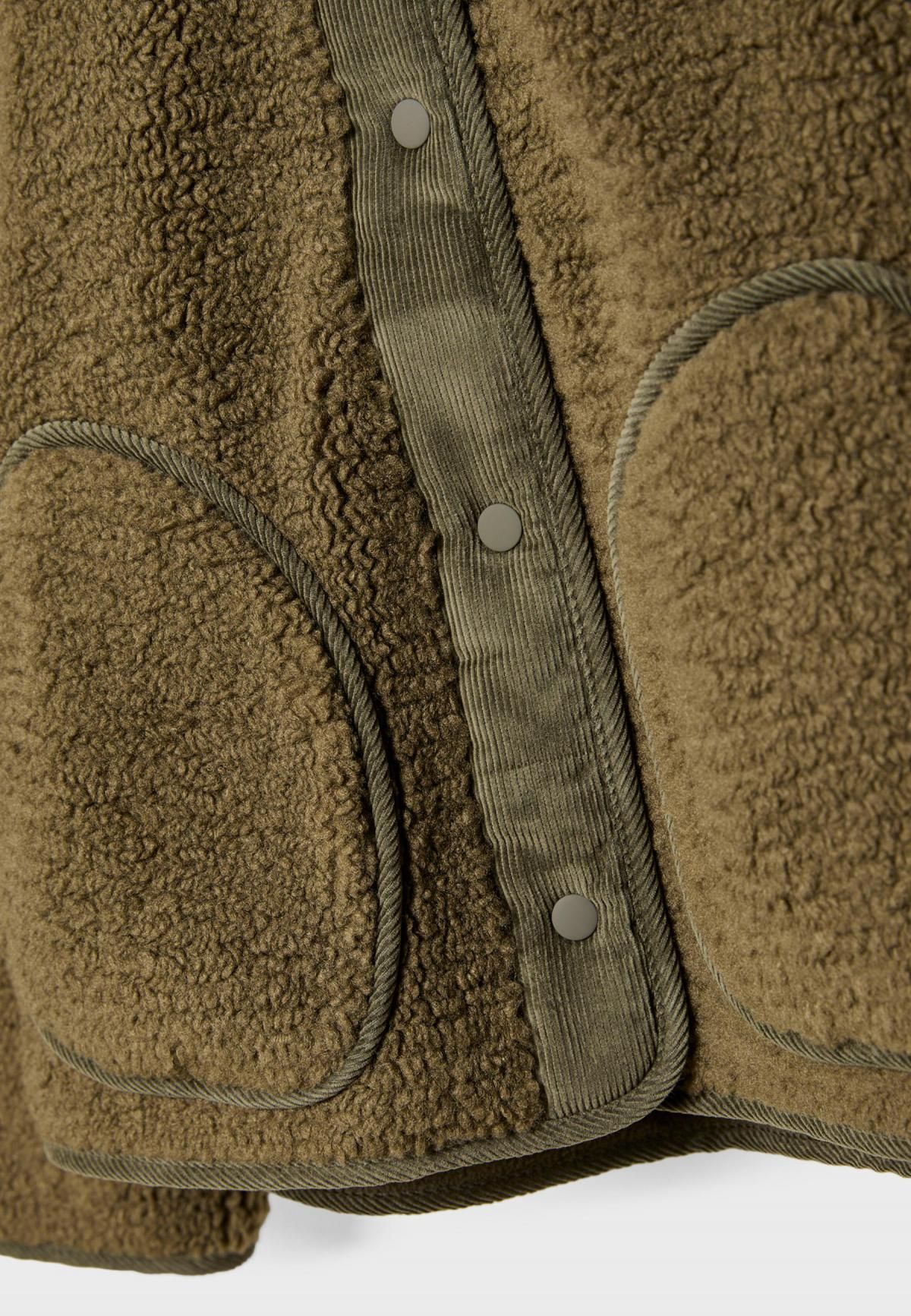스트라디바리우스 테크니컬 코듀로이 디테일 퍼 후드 자켓 8619/815 KHAKI - 상세 이미지 2