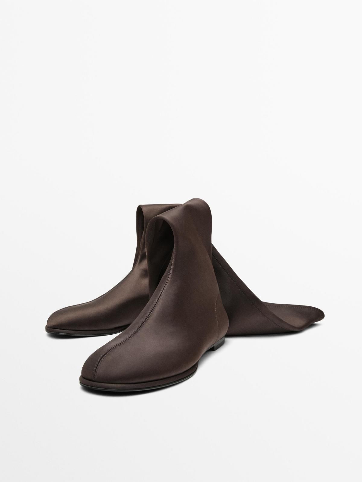 마시모두띠 스트레치 새틴 롱부츠 1029/650 BROWN - 상세 이미지 4