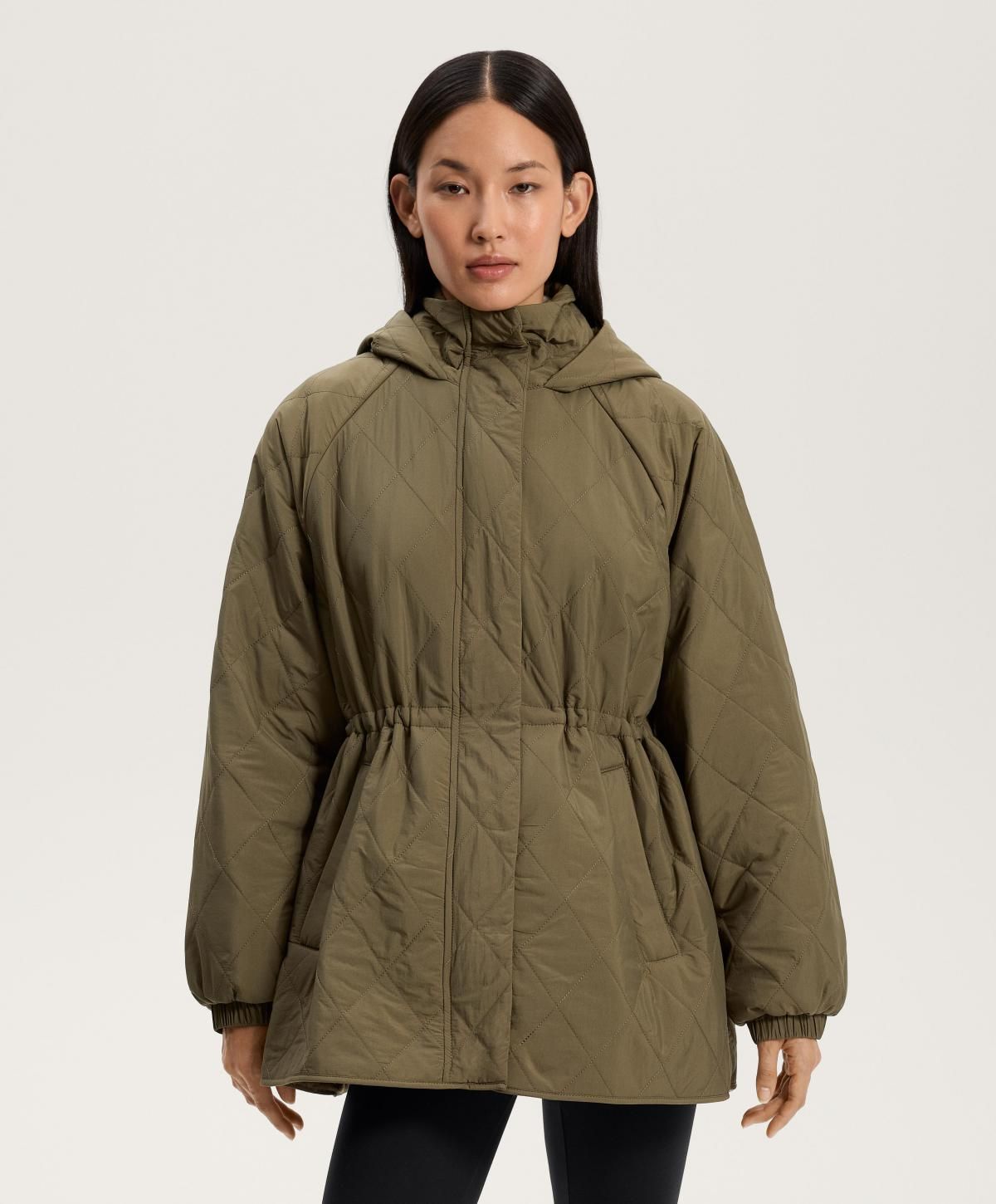 오이쇼 펠렉스 에어로젤 웨이스트 조절 롱 패딩 자켓 3893/945 MILITARYKHAKI - 상세 이미지 2