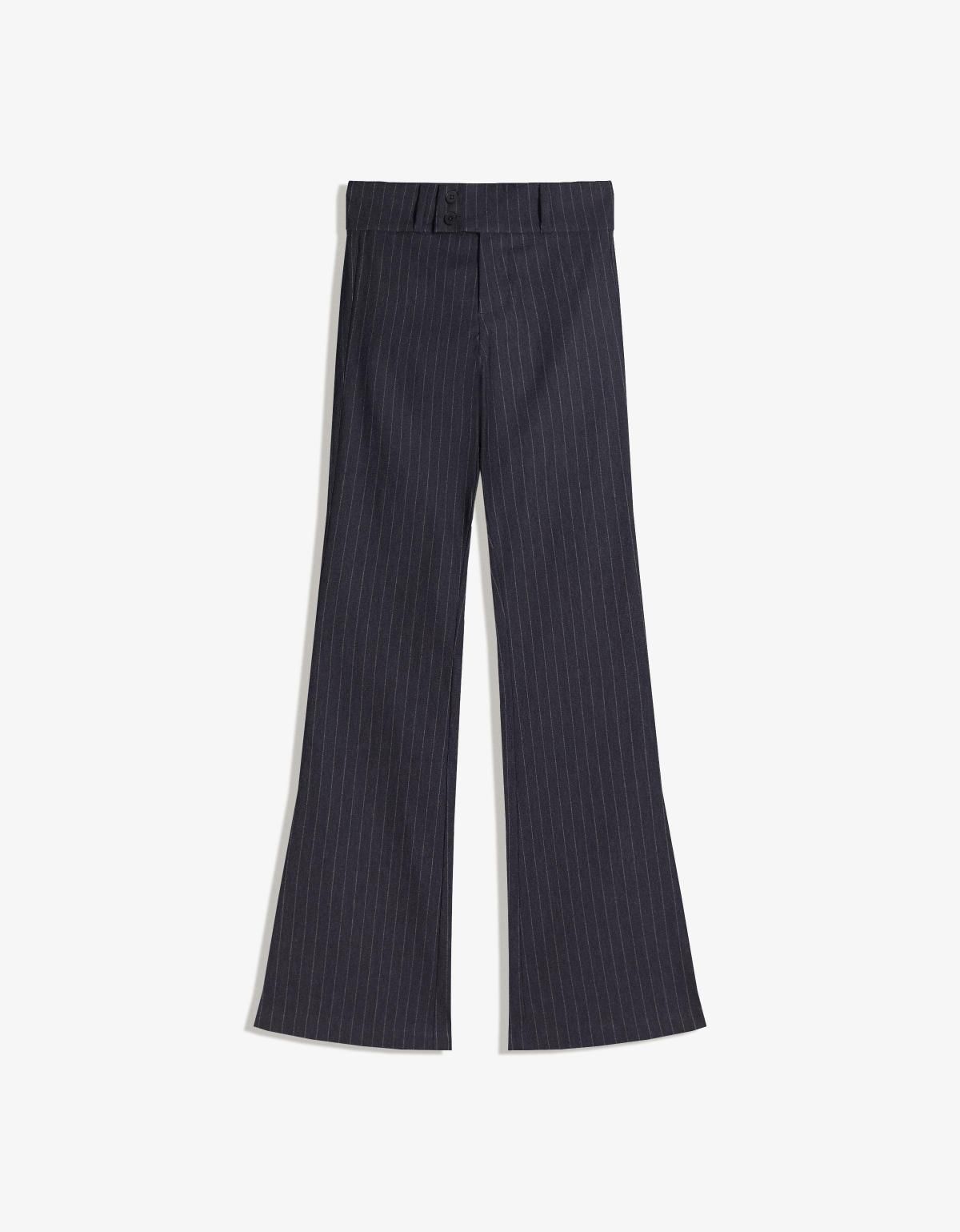 버쉬카 부츠컷 테크니컬 벵갈린 슬랙스 팬츠 5112/741 NAVY - 상품 이미지