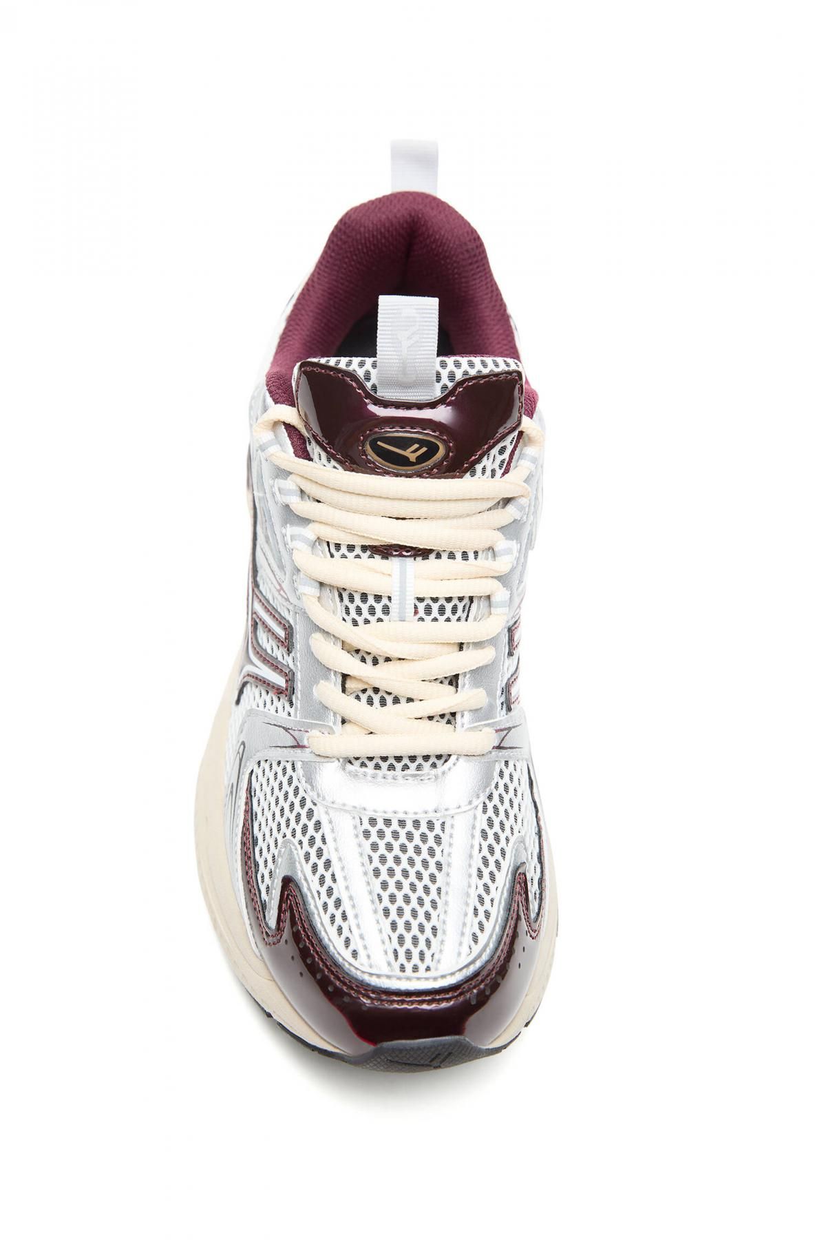 풀앤베어 테크니컬 메쉬 레트로 플랫폼 스니커즈 Sneakers Often02 2702/441 BURGUNDY - 상세 이미지 5