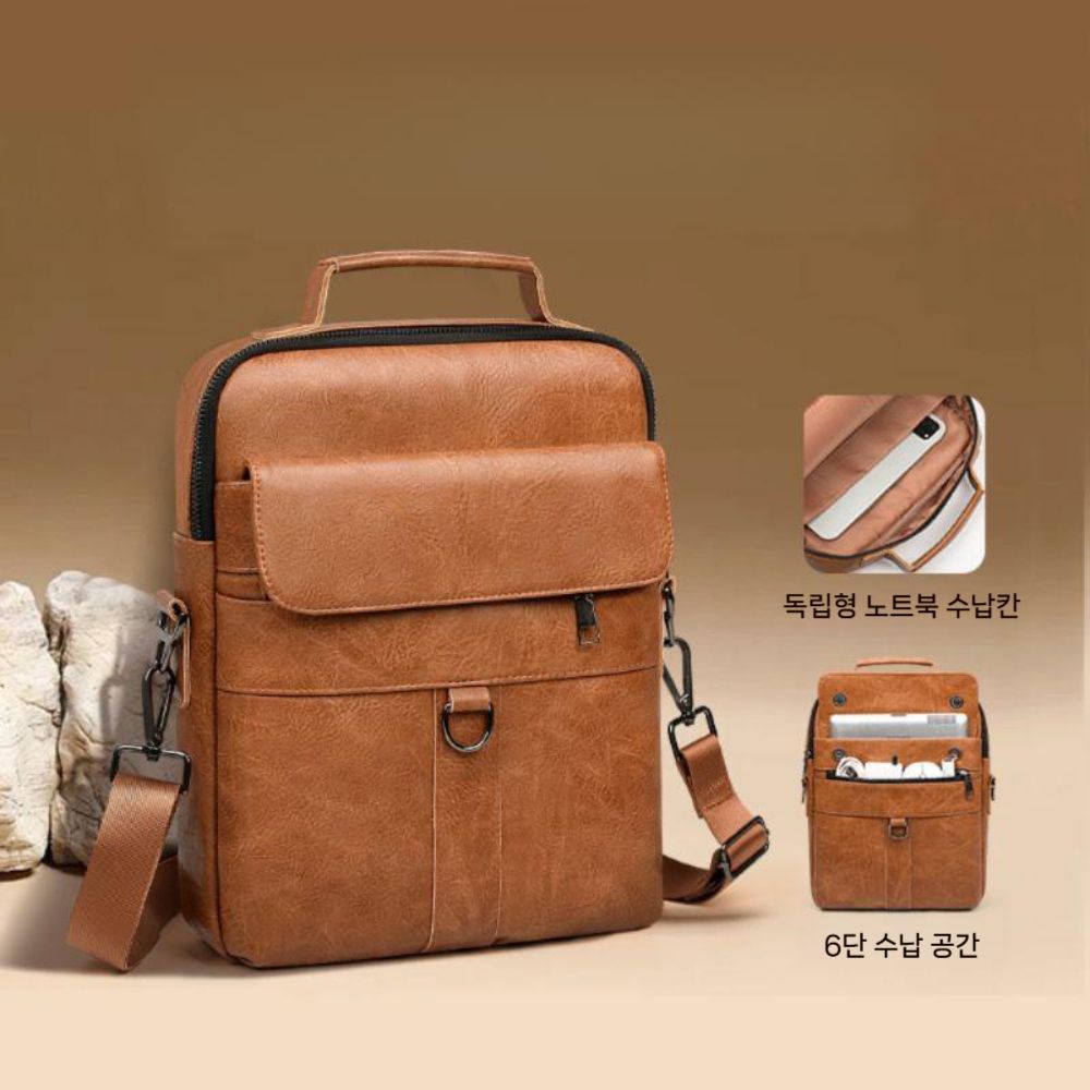 갤럭시탭 s11 울트라 파우치 휴대용 태블릿 가죽 가방 크로스 스트랩 - 상품 이미지