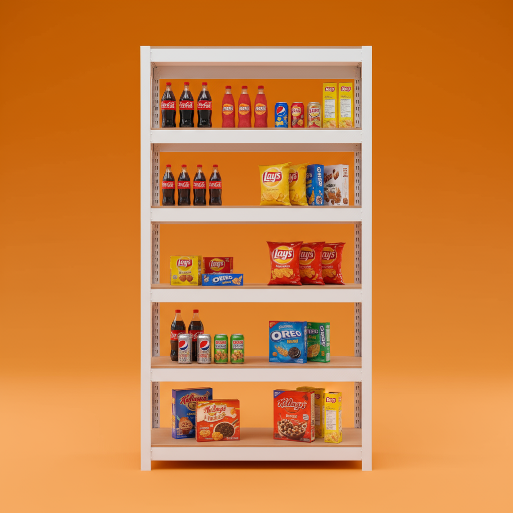 선반 수납선반 다용도 철제 벽 팬트리 선반장 무볼트 랙 홈던트하우스 6단 303075