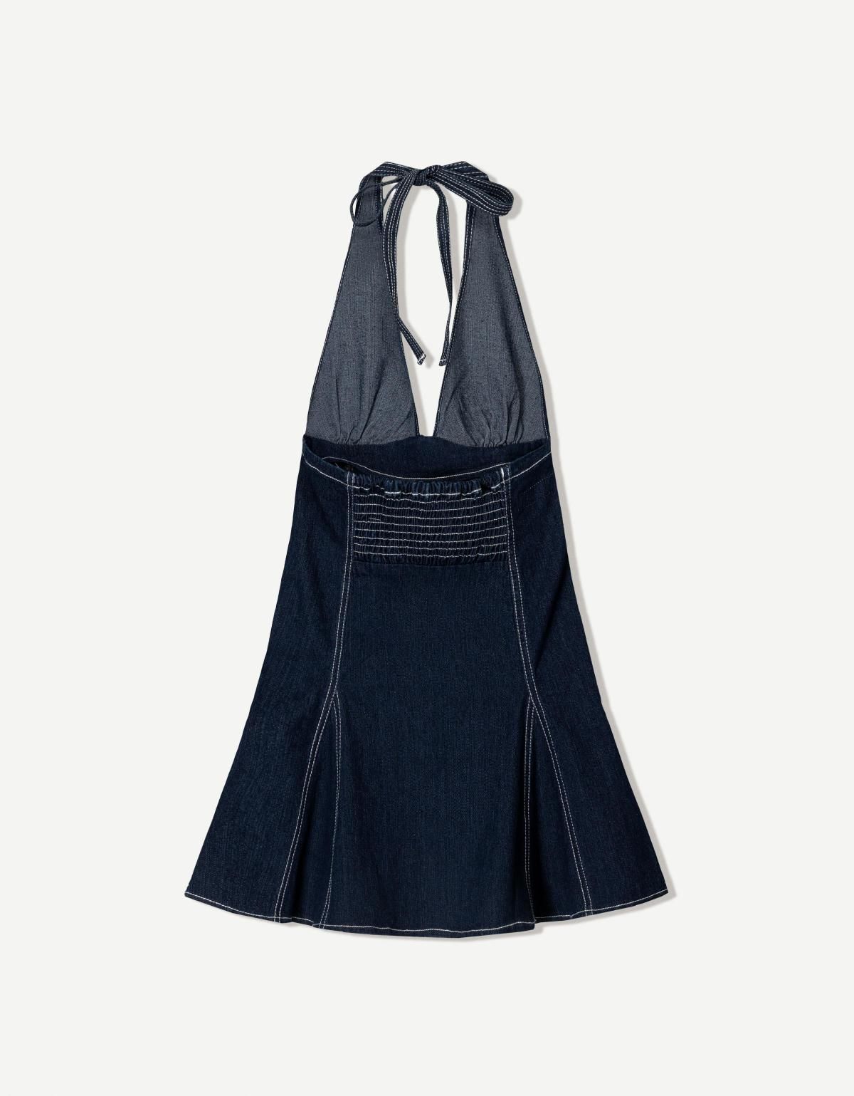 버쉬카 플레어 데님 미니 원피스 0625/074 NAVY - 상세 이미지 5