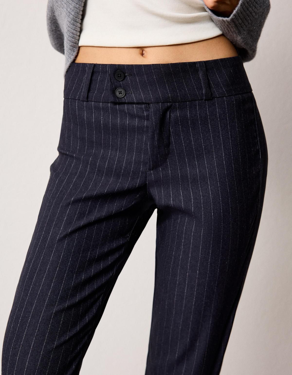 버쉬카 부츠컷 테크니컬 벵갈린 슬랙스 팬츠 5112/741 NAVY - 상세 이미지 4