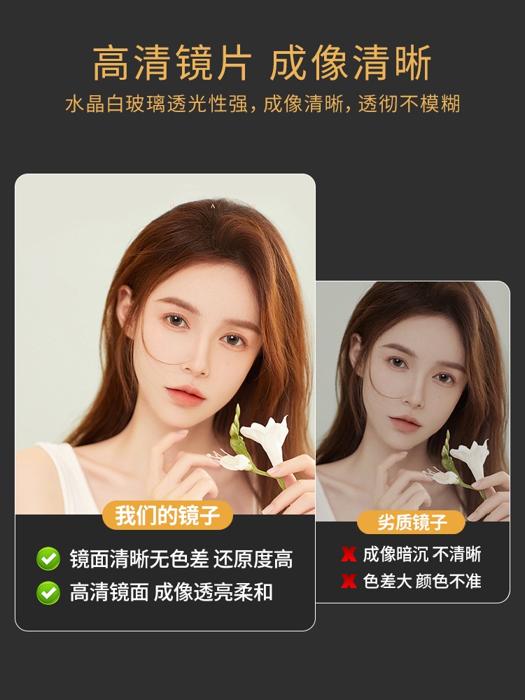 전신거울 스탠드 대형 카페 미러 전신 스테인리스 벽걸이 옷가게 - 상세 이미지 4