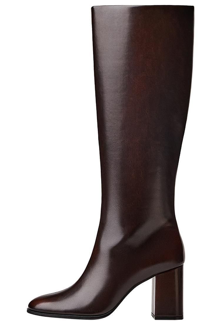 버쉬카 클래식 청키힐 롱부츠 1022/664 BROWN - 상세 이미지 5