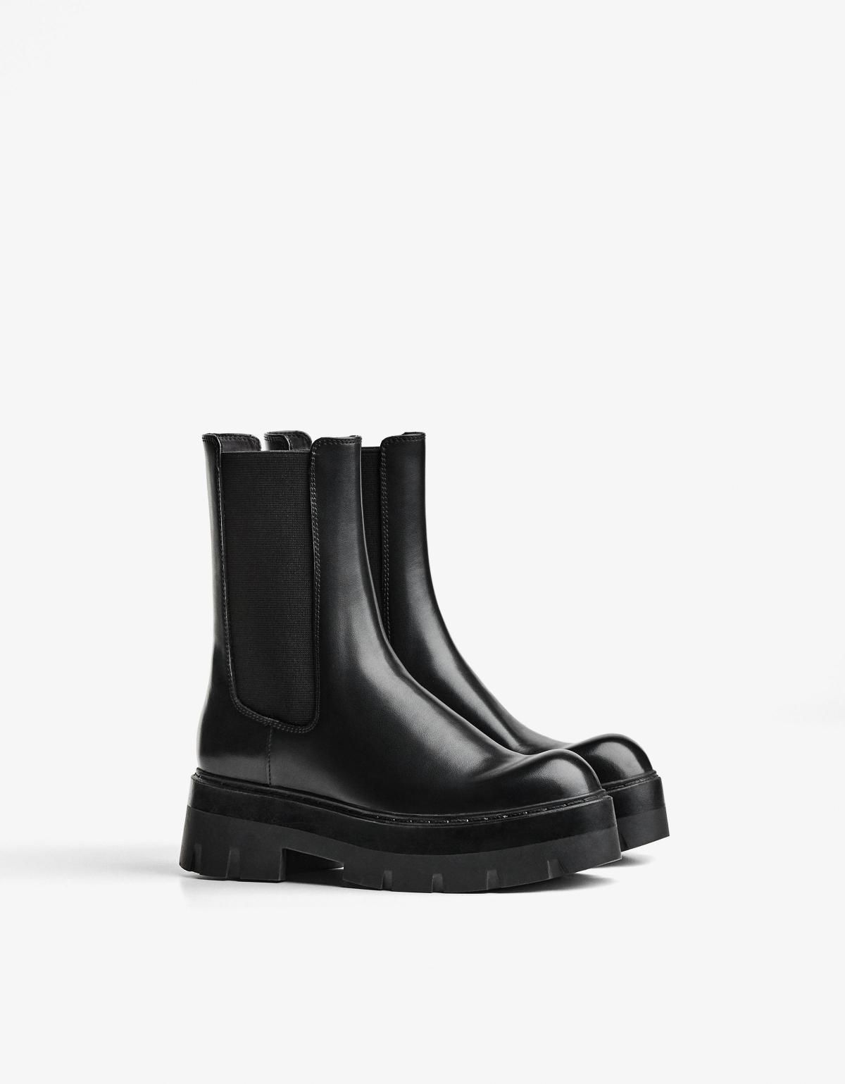 버쉬카 엘라스틱 디테일 첼시 앵클부츠 1220/664 BLACK - 상세 이미지 5
