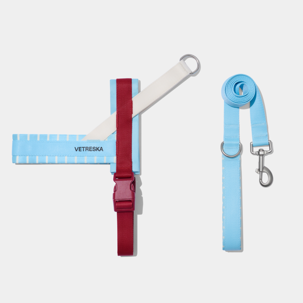 VETRESKA 미스트앤멀로 강아지 하네스 가슴줄 소형견 중형견