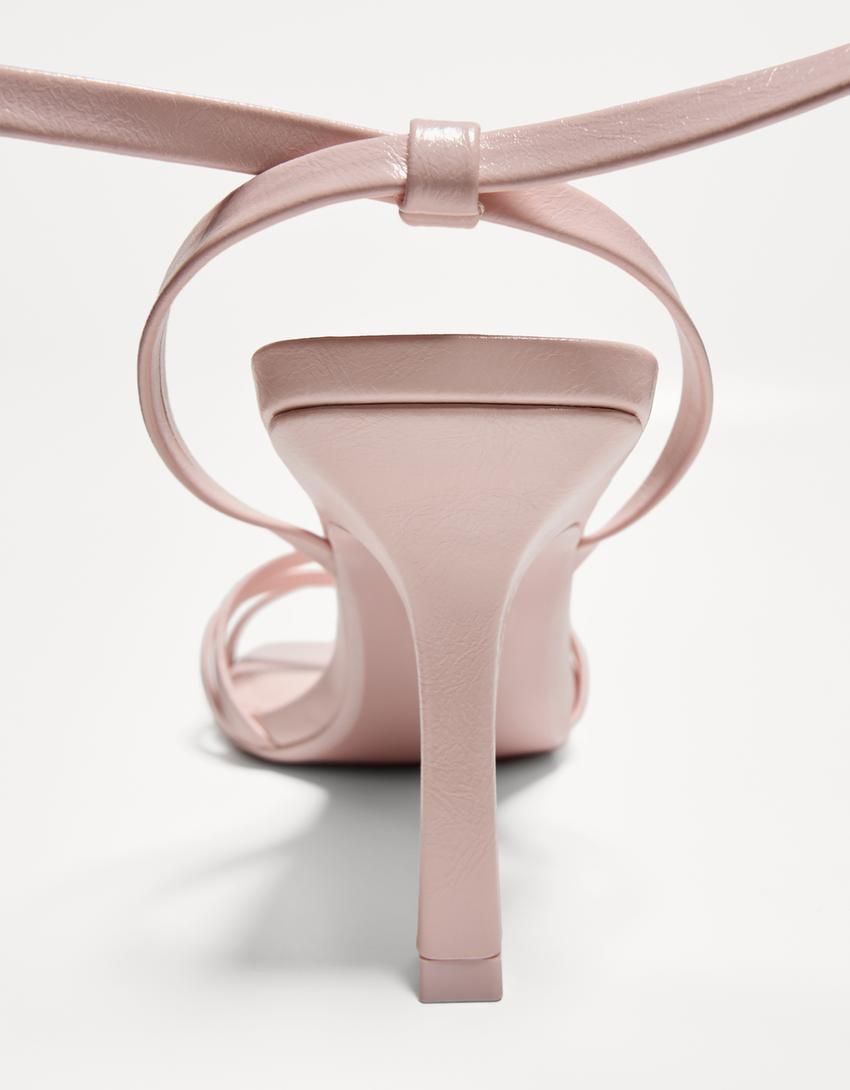 버쉬카 페미닌 스트랩 하이힐 샌들 에어핏 9cm 1744/664 PINK - 상세 이미지 5