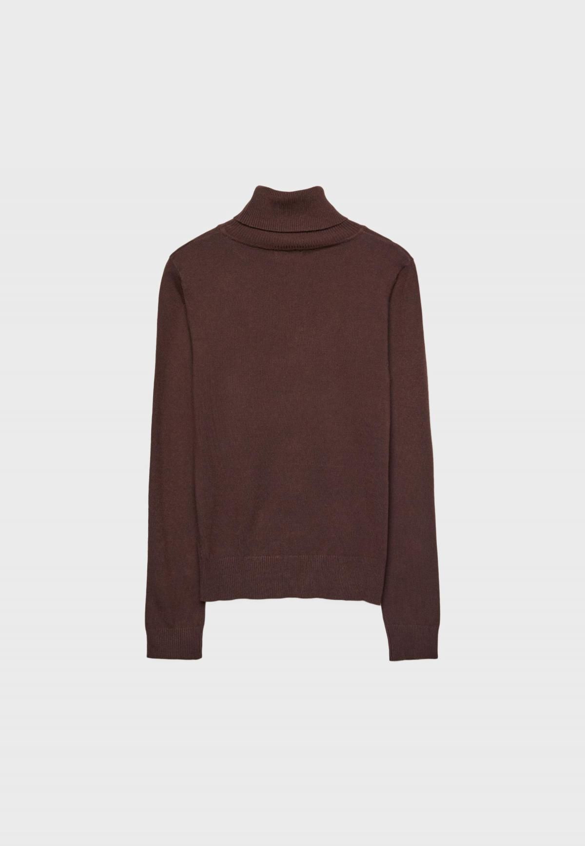 스트라디바리우스 베이직 브라운 터틀넥 긴팔 니트 스웨터 5000/702 BROWN - 상품 이미지