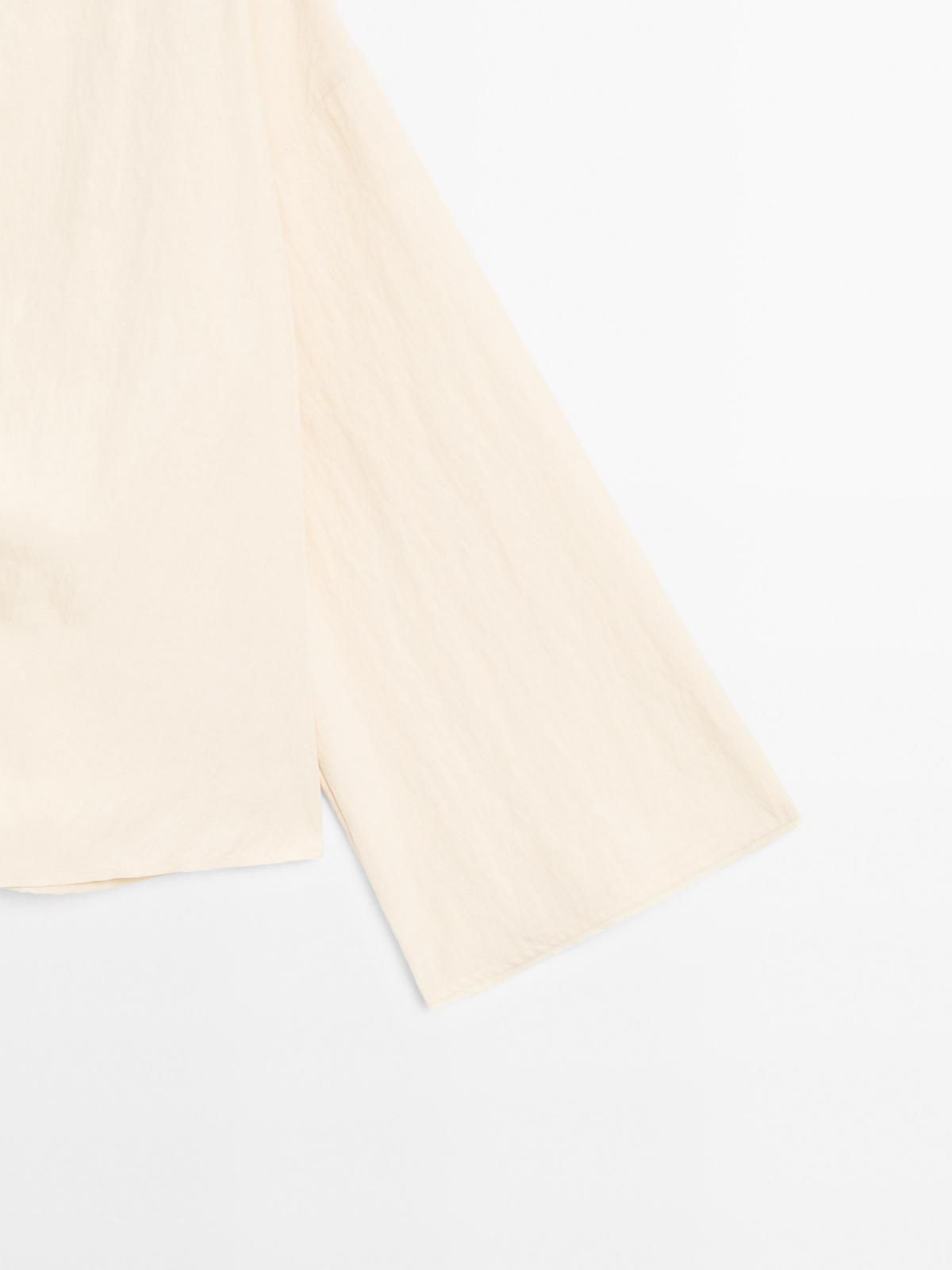 마시모두띠 미니멀 사이드버튼 블라우스 5181/780 CREAM - 상세 이미지 3