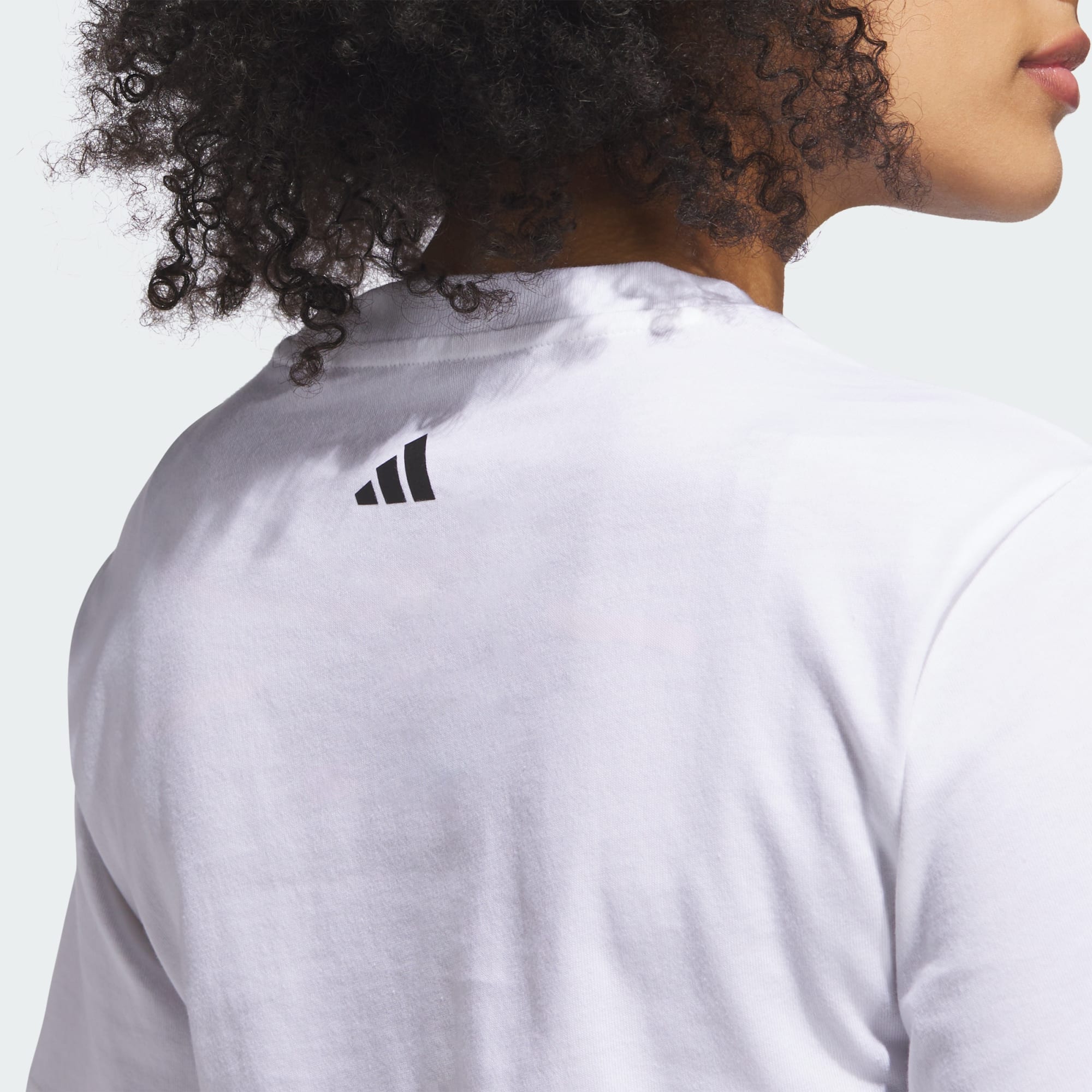Adidas women Farmers Market Graphic Tee White, M 이미지 6