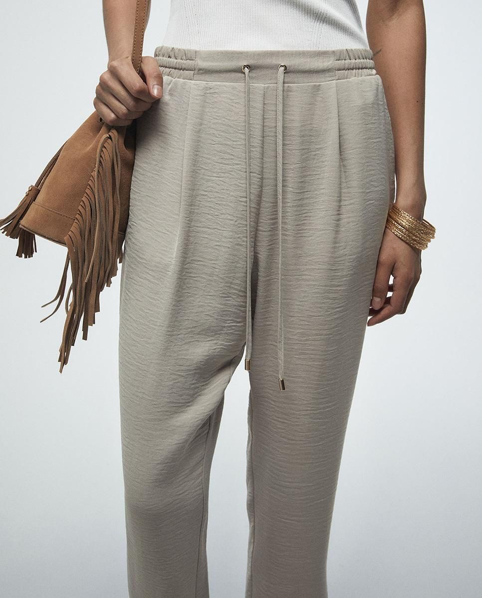 스페라 플루이드 와이드 밴딩 팬츠 58305003384 PIEDRA - 상세 이미지 4