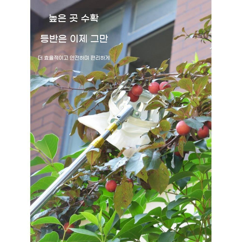 과일 따는 수확기 장대 사과 열매 따기 감따는 집게 도구 - 상세 이미지 3