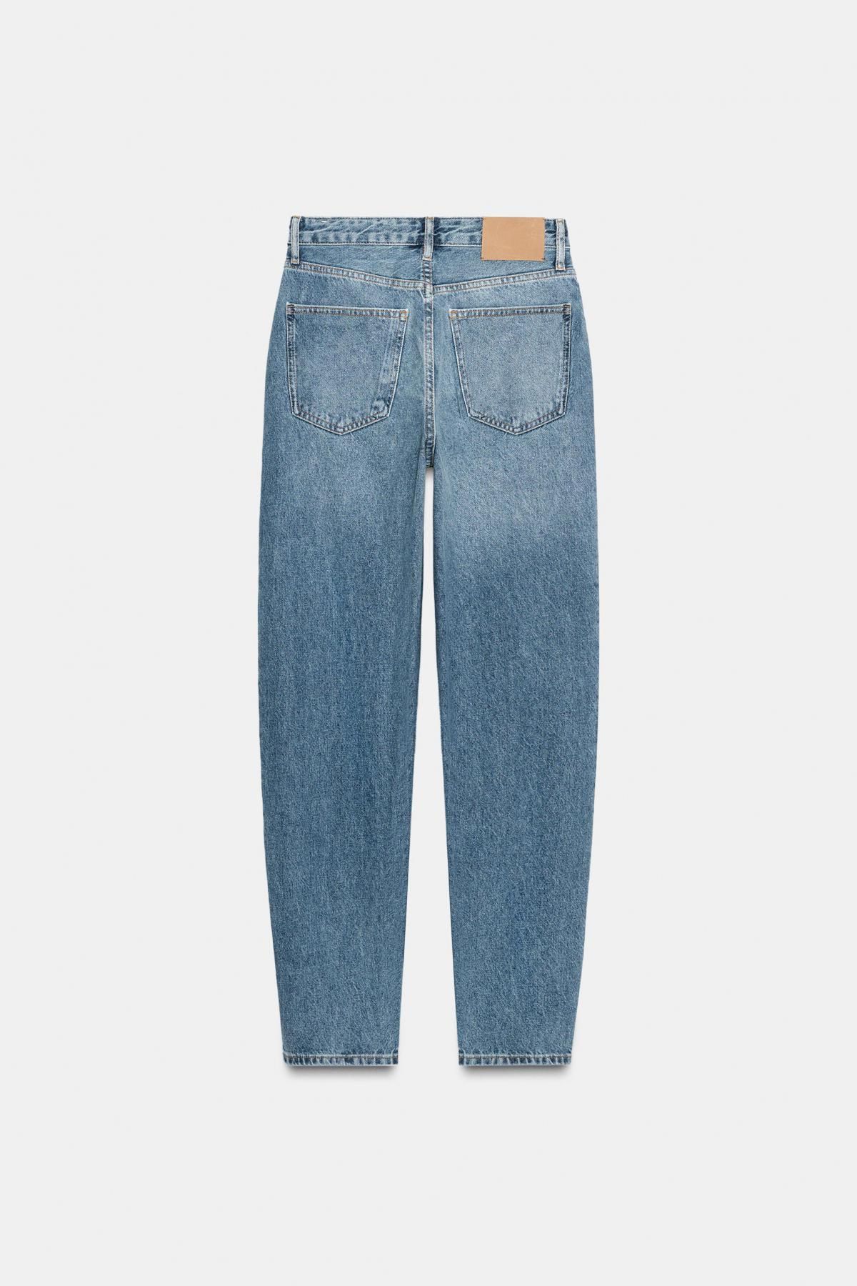 자라 패치워크 테이퍼드 데님 진 9863/248 BLUE - 상세 이미지 4