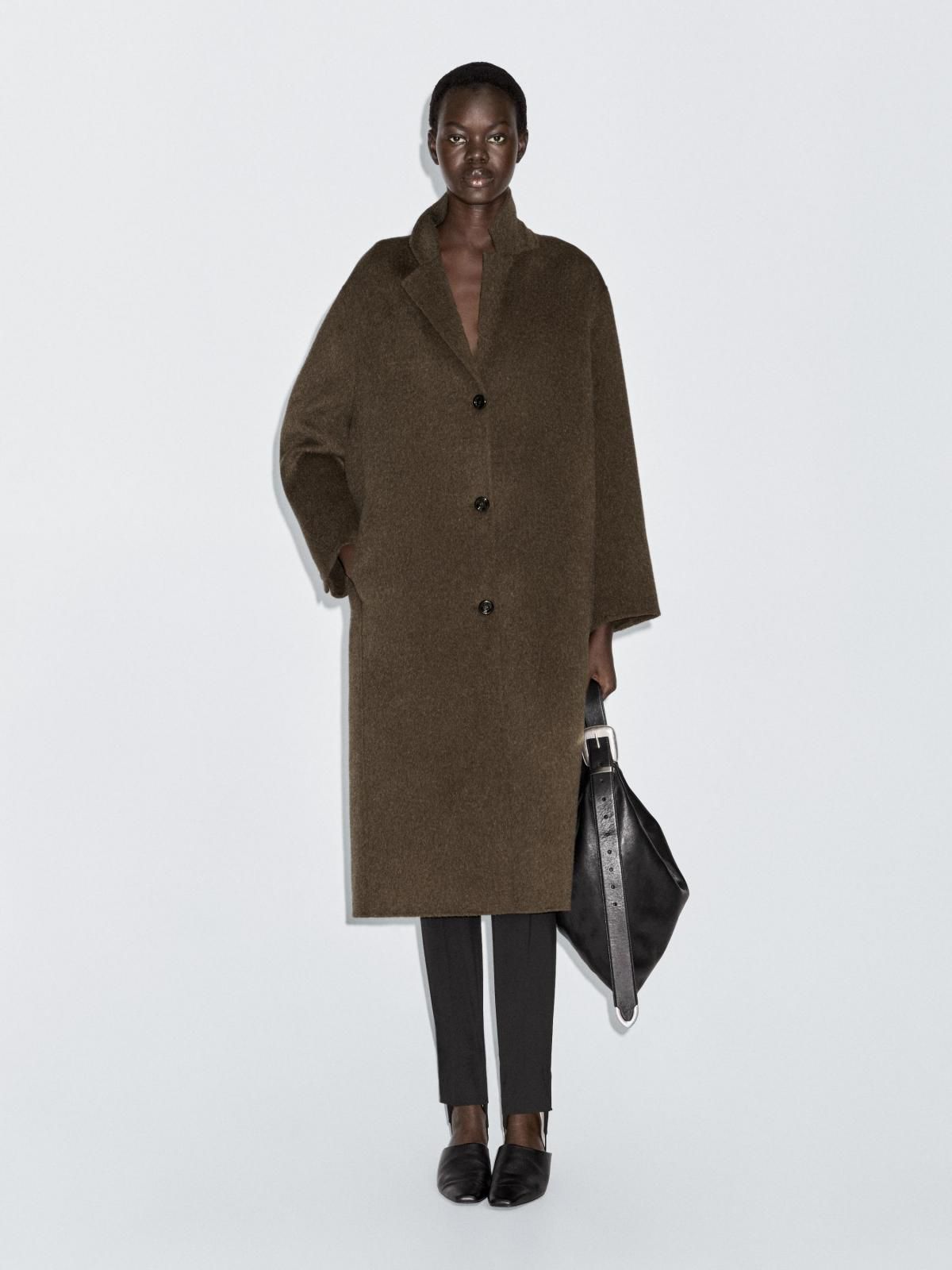 마시모두띠 클래식 울블렌드 브라운 롱코트 6442/997 DARK KHAKI - 상세 이미지 2