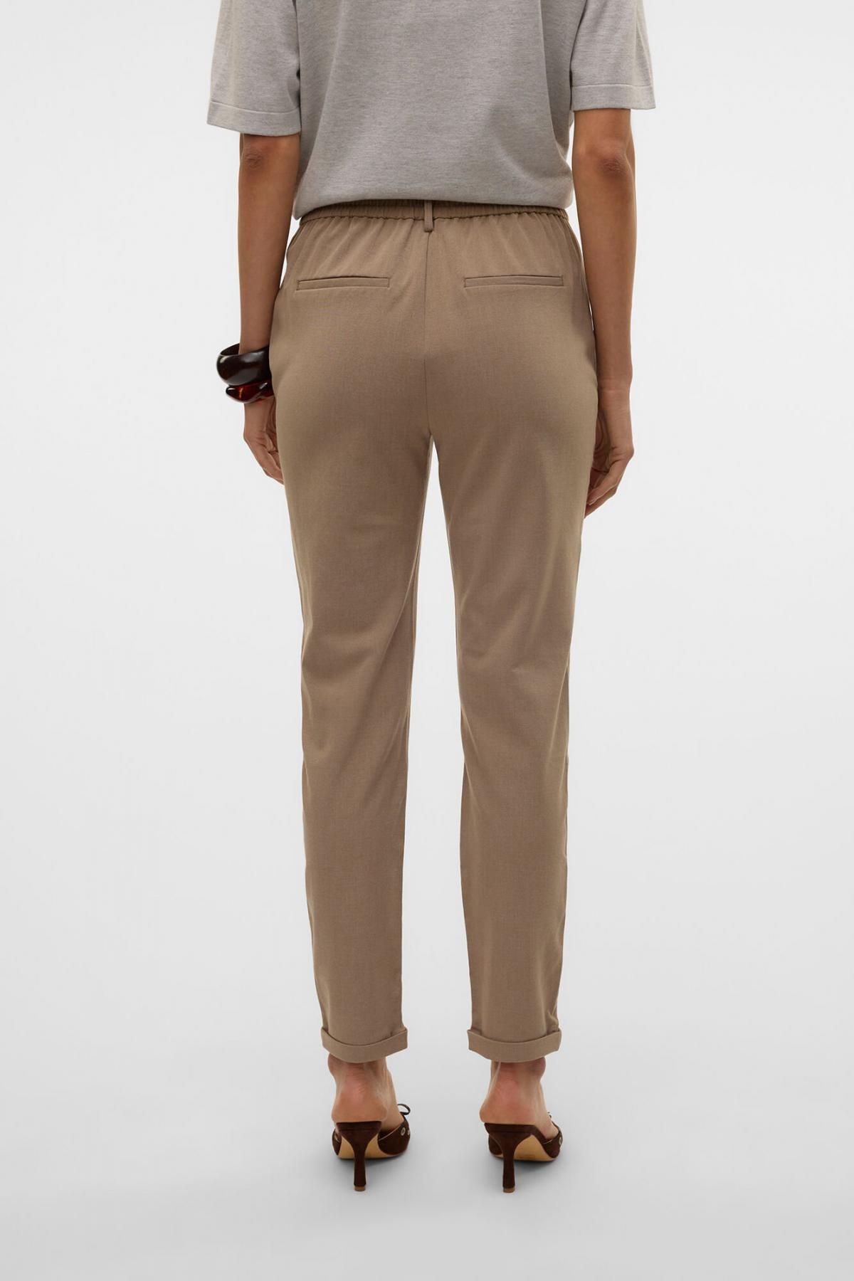 베로모다 테크니컬 슬림핏 웨이스트 밴딩 정장 팬츠 6398236 MARRON - 상세 이미지 5