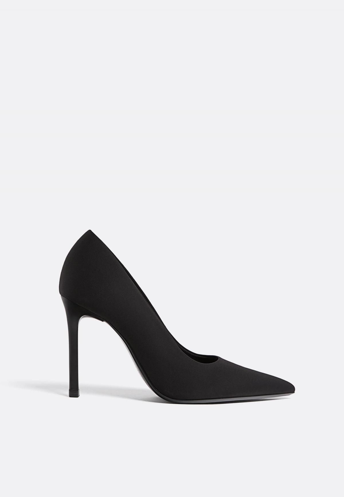 스트라디바리우스 스틸레토 블랙 하이힐 펌프스 9651/670 BLACK - 메인 이미지