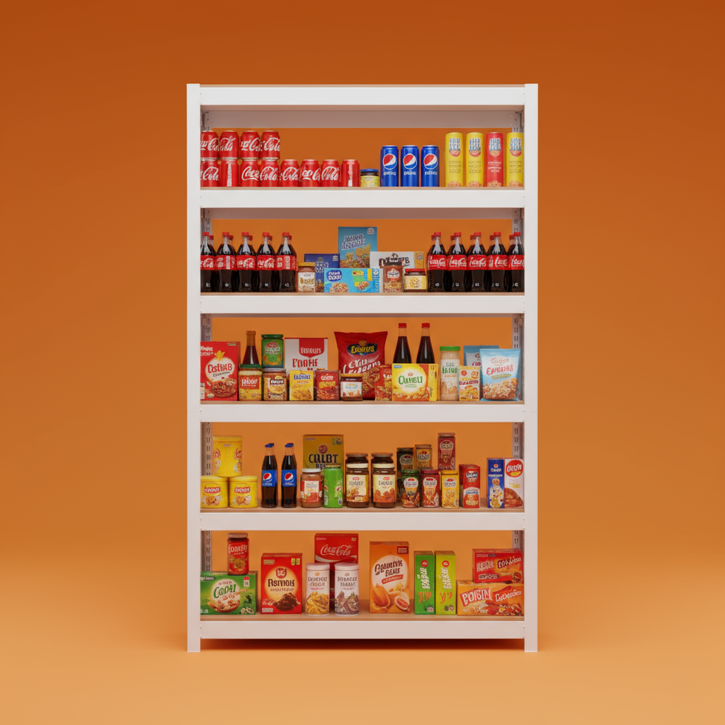 선반 수납선반 다용도 철제 벽 팬트리 선반장 무볼트 랙 홈던트하우스 6단 303075