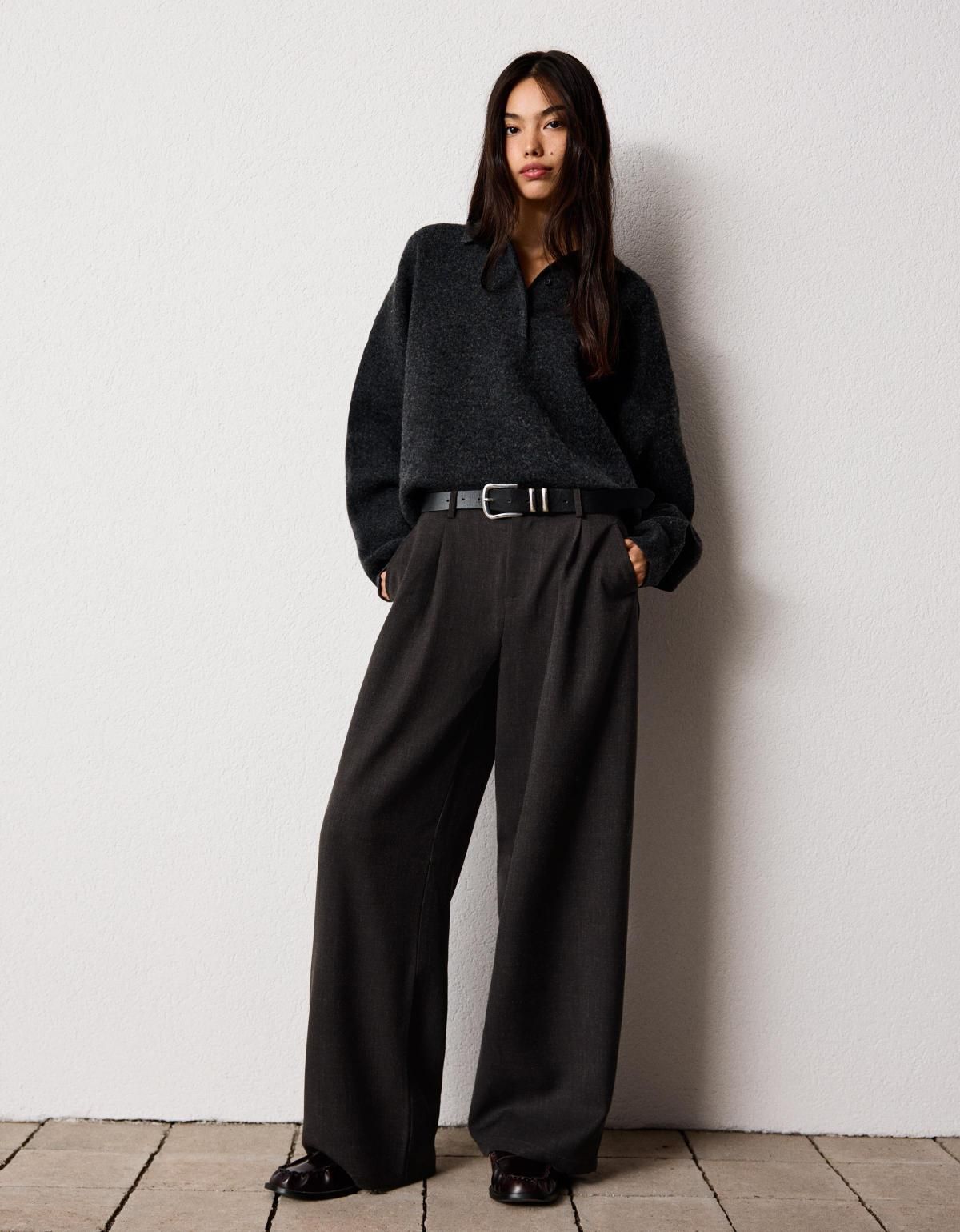 버쉬카 테크니컬 볼륨 와이드 더블 패브릭 팬츠 5155/741 GREY - 상세 이미지 4