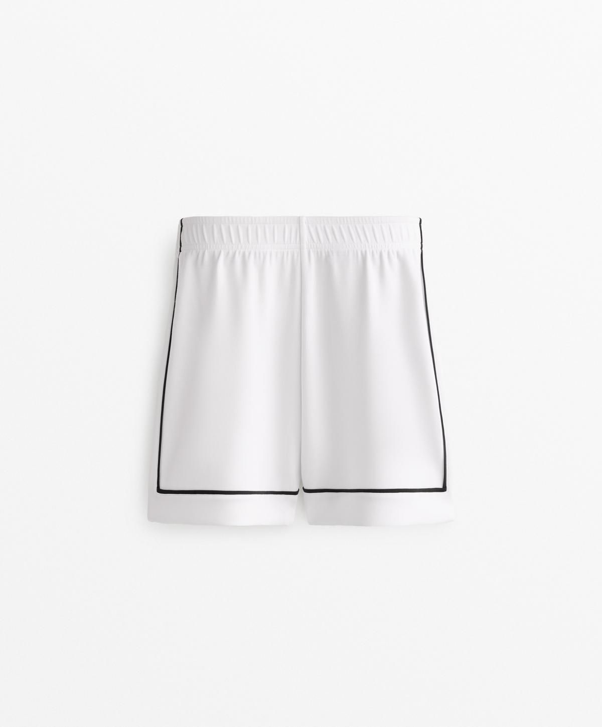 오이쇼 소프트터치 모달 파이핑 밴딩 미니 팬츠 1934/791 PALEECRU - 상품 이미지