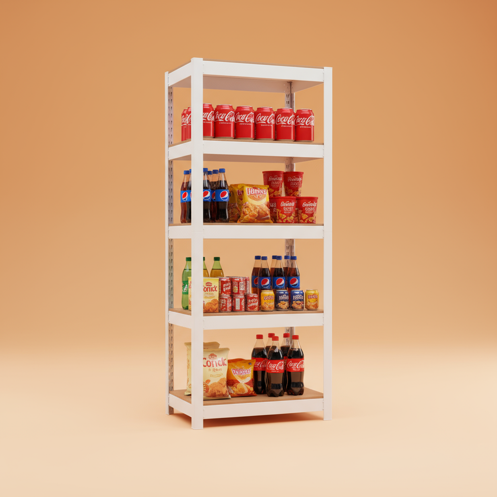 선반 수납선반 다용도 철제 벽 팬트리 선반장 무볼트 랙 홈던트하우스 5단 303090