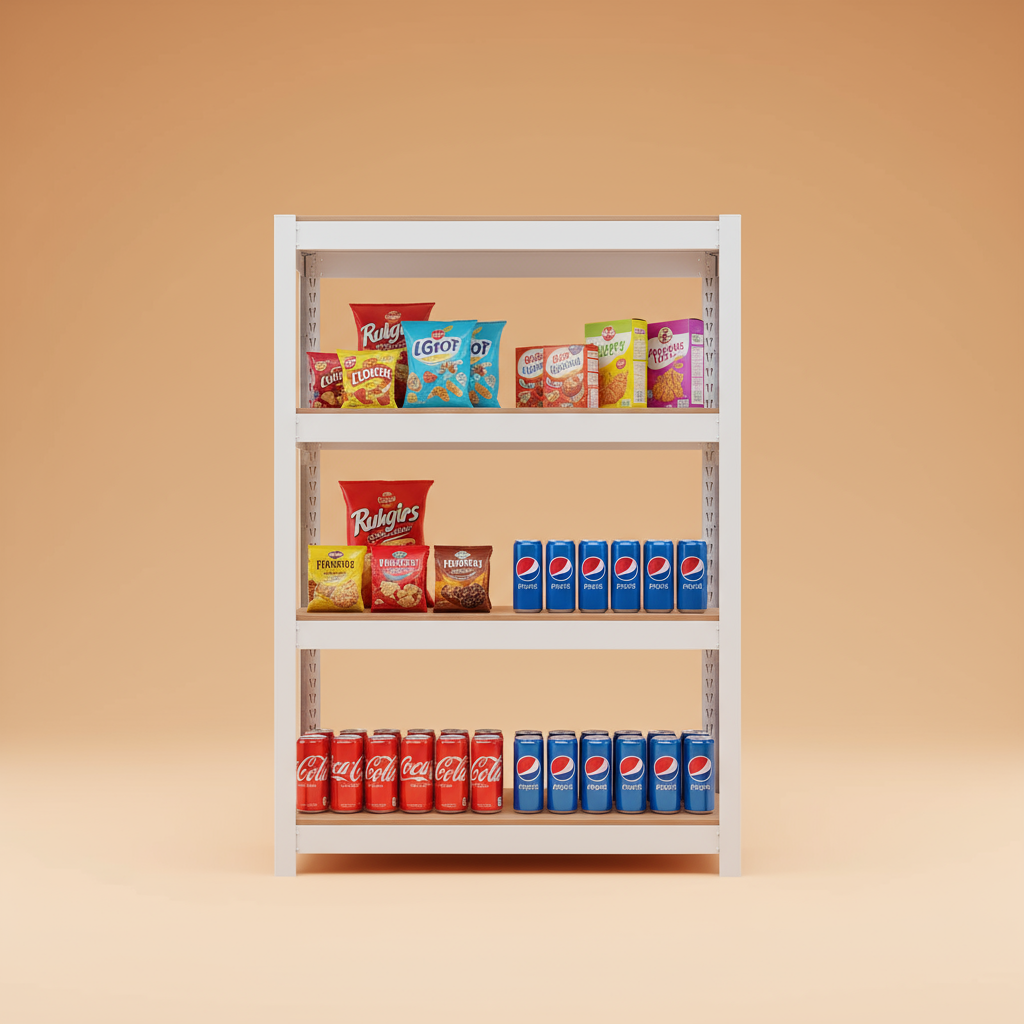 선반 수납선반 다용도 철제 벽 팬트리 선반장 무볼트 랙 홈던트하우스 4단 303075