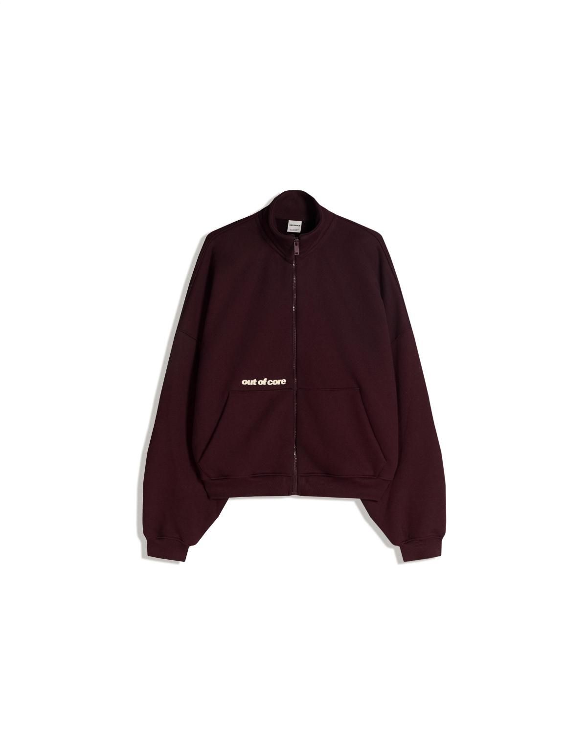 버쉬카 아웃 오브 코어 오버핏 지퍼넥 스웨트셔츠 7173/187 BURGUNDY - 상세 이미지 4