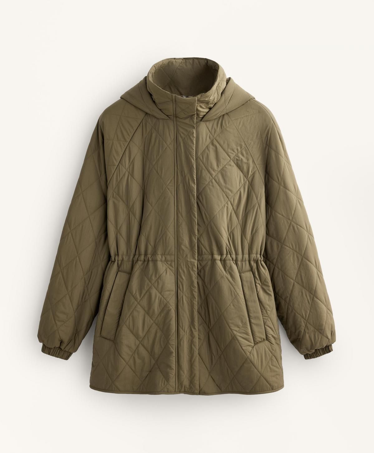 오이쇼 펠렉스 에어로젤 웨이스트 조절 롱 패딩 자켓 3893/945 MILITARYKHAKI - 메인 이미지