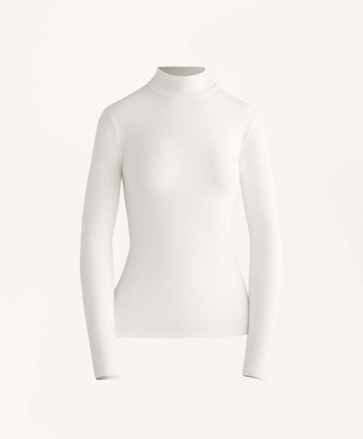 오이쇼 테크니컬 하이넥 베이스 레이어 긴팔 티셔츠 0249/640 WHITE - 메인 이미지