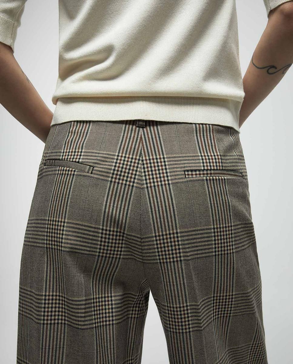 스페라 체크 핀턱 포켓 디테일 와이드 팬츠 58305106799 TOPO - 상세 이미지 3