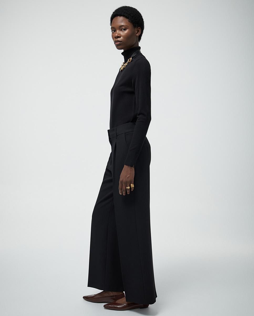 스페라 와이드 테크니컬 슬랙스 팬츠 58305106815 NEGRO - 상세 이미지 4