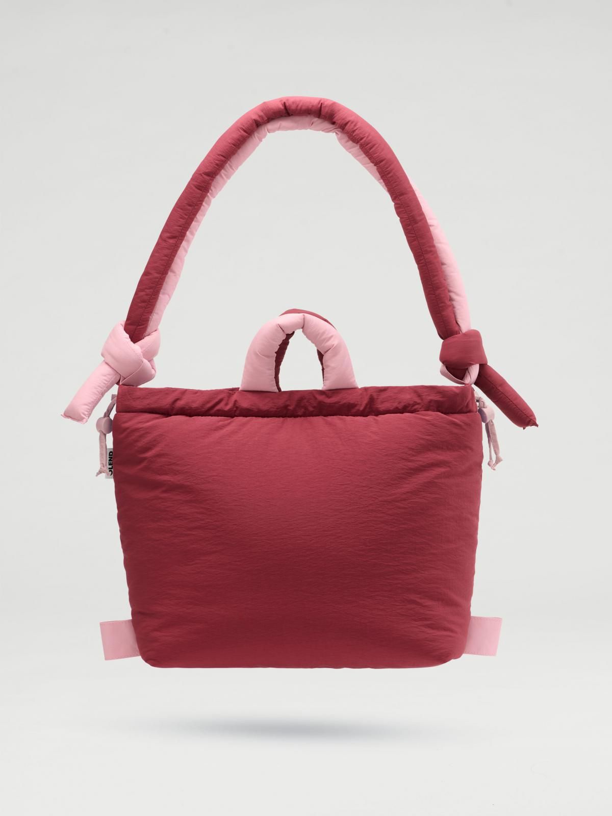 올랜드 소프트 테크니컬 나일론 투톤 호보백 55780076323151 COLOR COMBO CHERRY RED + PALE PINK - 상품 이미지