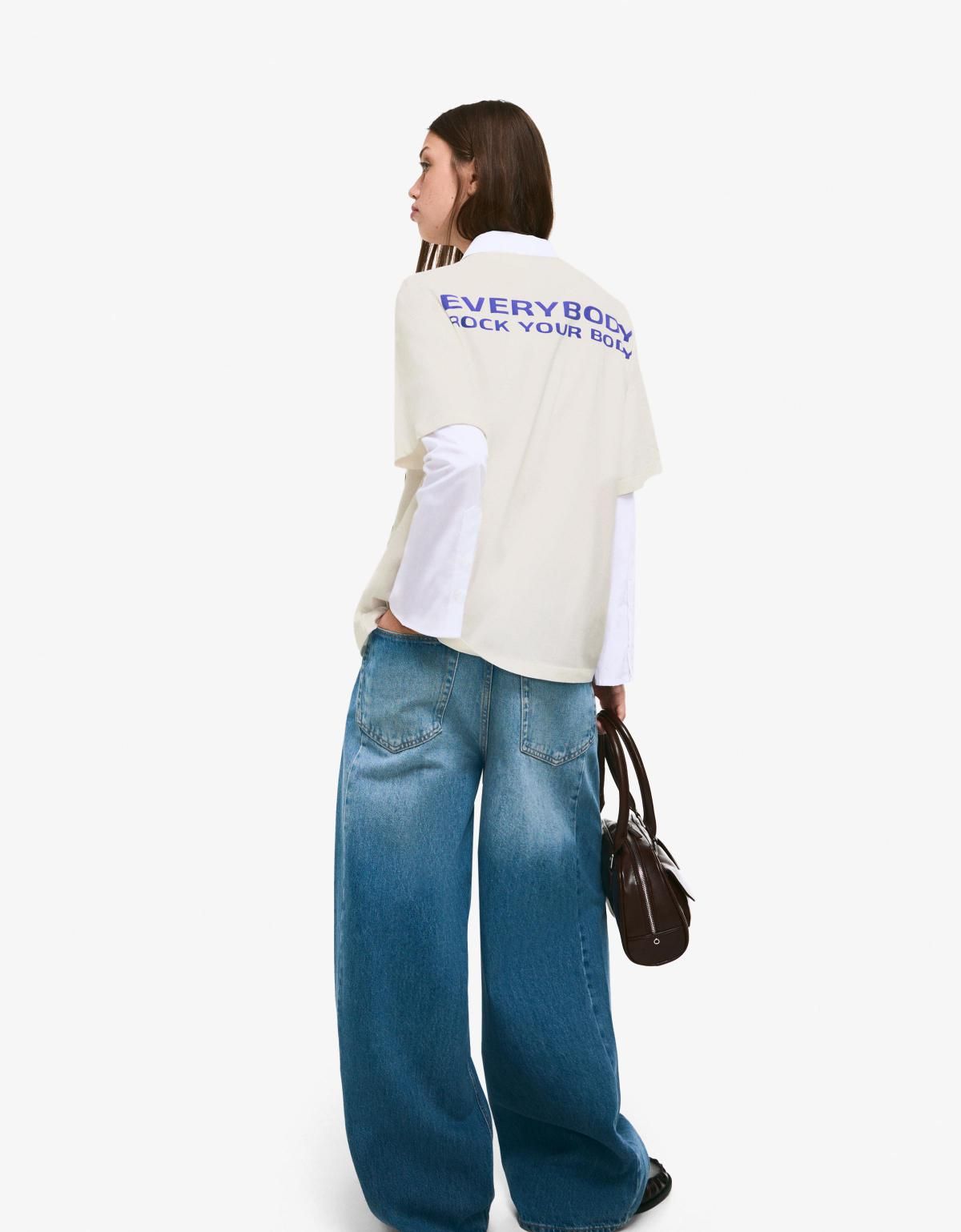 버쉬카 백스트리트 보이즈 프린트 반팔 티셔츠 7649/210 OFF WHITE - 상세 이미지 4