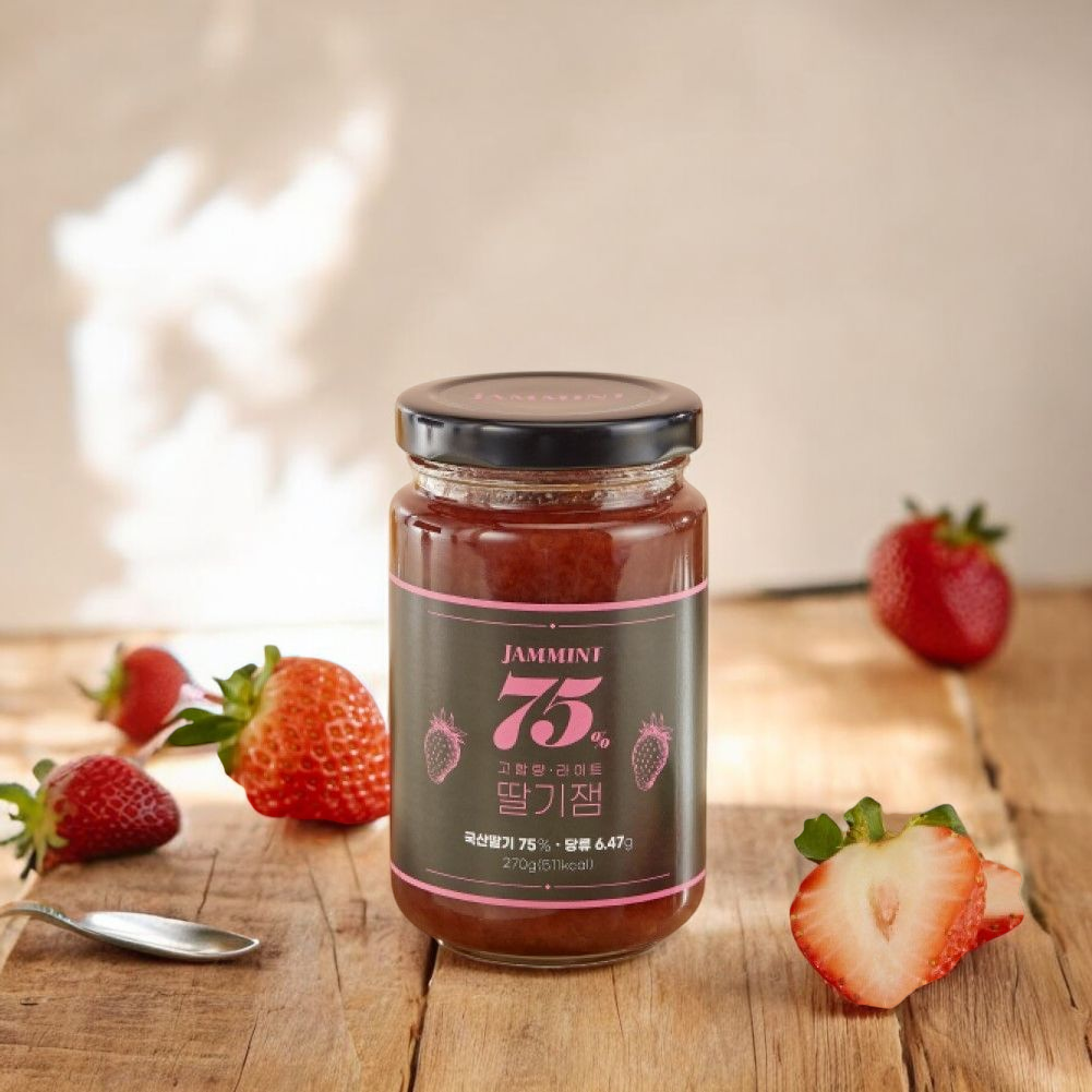 잼민트 알룰로스 저당 딸기잼 270g 고함량 통딸기 - 상세 이미지 2