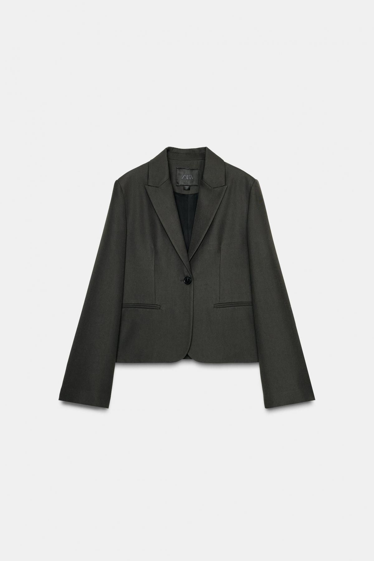 자라 테일러드 클래식 스트레이트 블레이저 8833/062 KHAKI - 메인 이미지