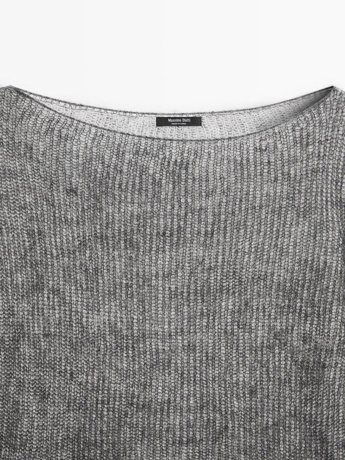 마시모두띠 프리미엄 알파카울 보트넥 니트 스웨터 5789/691 ANTHRACITE GREY - 상세 이미지 5